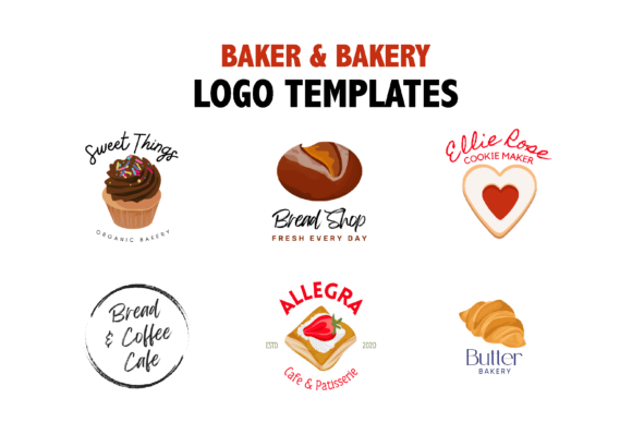 Download Baker and Bakery Logo Templates - Bakery logo Collection