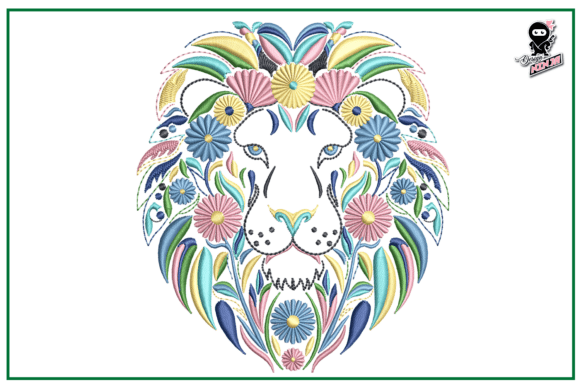 Download Floral Lion - Floral Collection