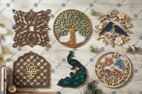 Download Laser Cut Wall Decor Bundle SVG - Premium Resources