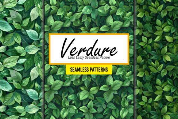 Download Green Lush Leafy Seamless Pattern Art - Lush Collection