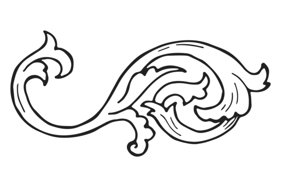 Download Ornate Heraldic Floral Element. Vintage - Floral Collection