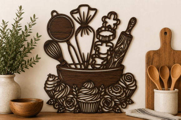 Download Kitchen Wall Decor SVG Laser Cut File - Premium Bundle