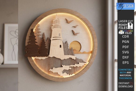 Download 3D Layered Wall Decor Laser Cut | Art - Premium Bundle
